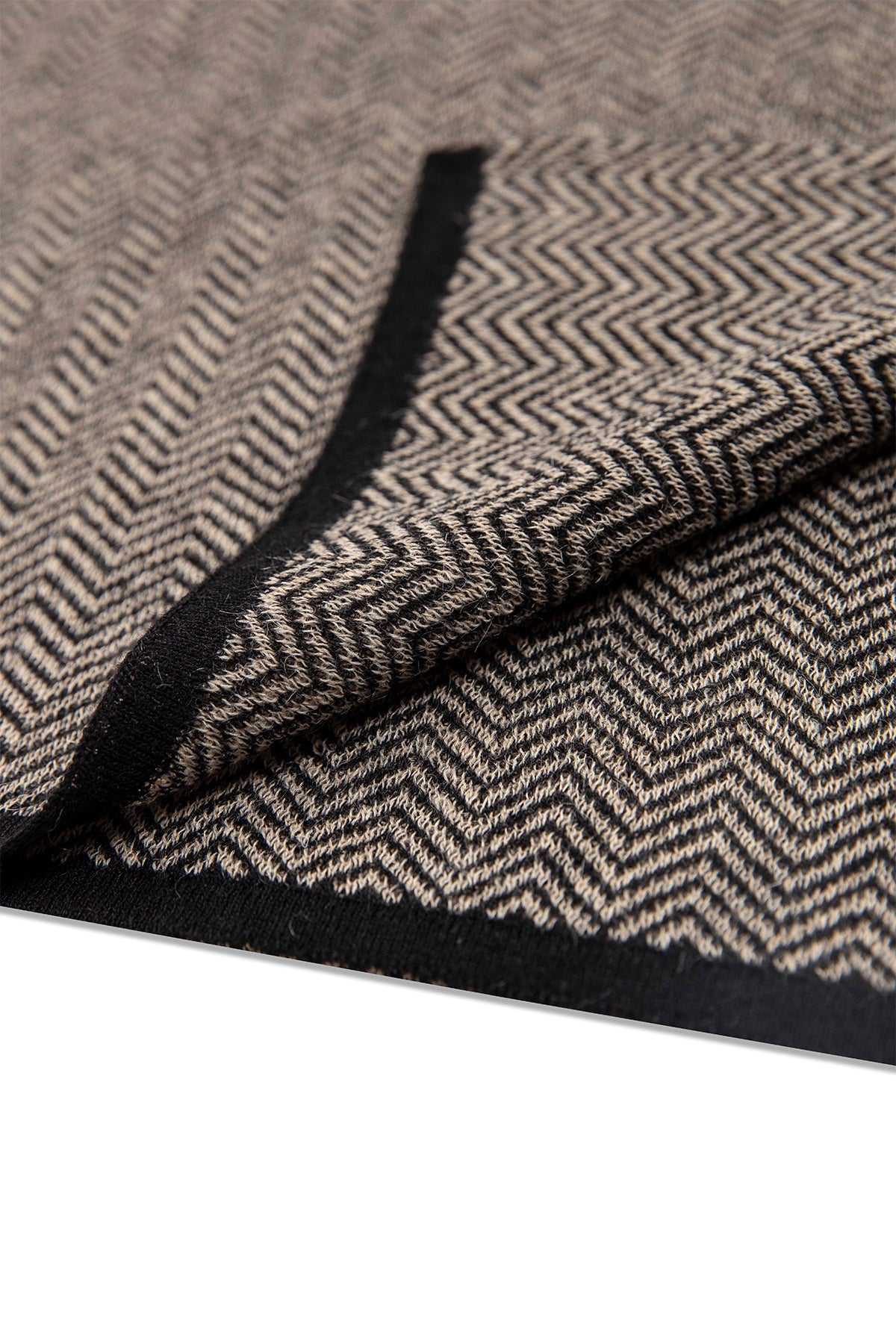MEN LYDIA SCARF BLACK-BEIGE
