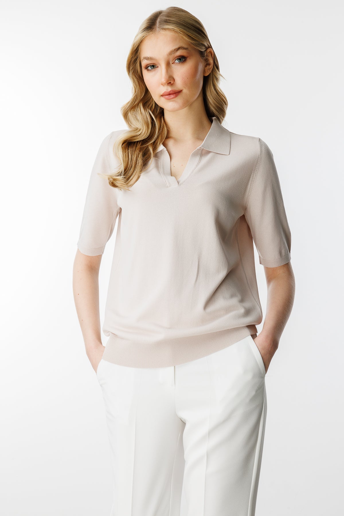 POLO BLOUSE BEIGE