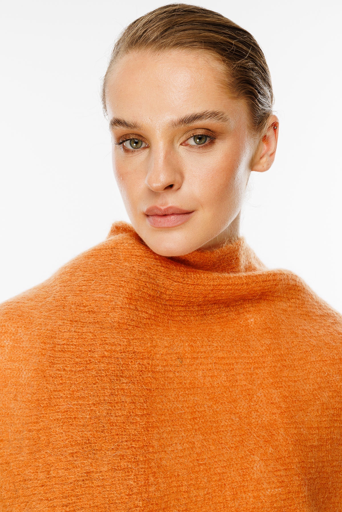 HATTUSA SCARF ORANGE-BASIC KNIT