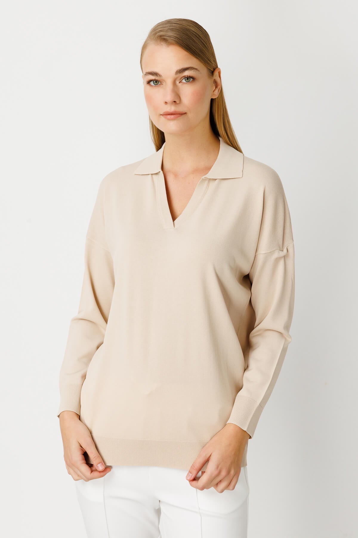 POLO BLOUSE BEIGE