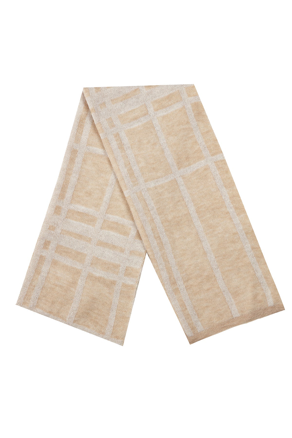 GALATIA SCARF ECRU-TAUPE