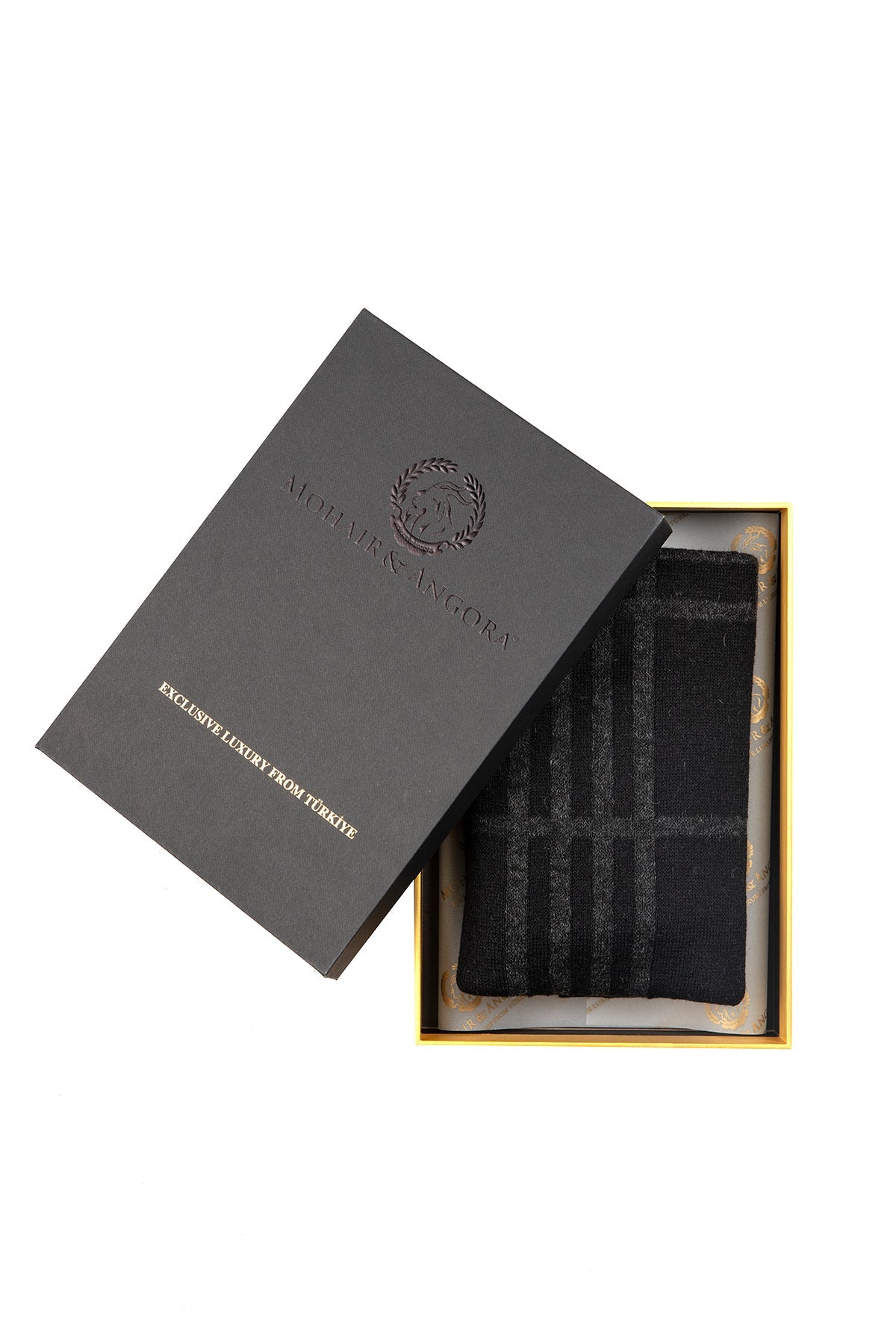 MEN GALATIA SCARF BLACK-GREY