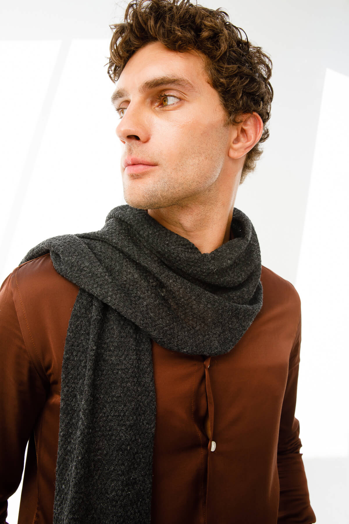 MEN MIDAS SCARF GREY