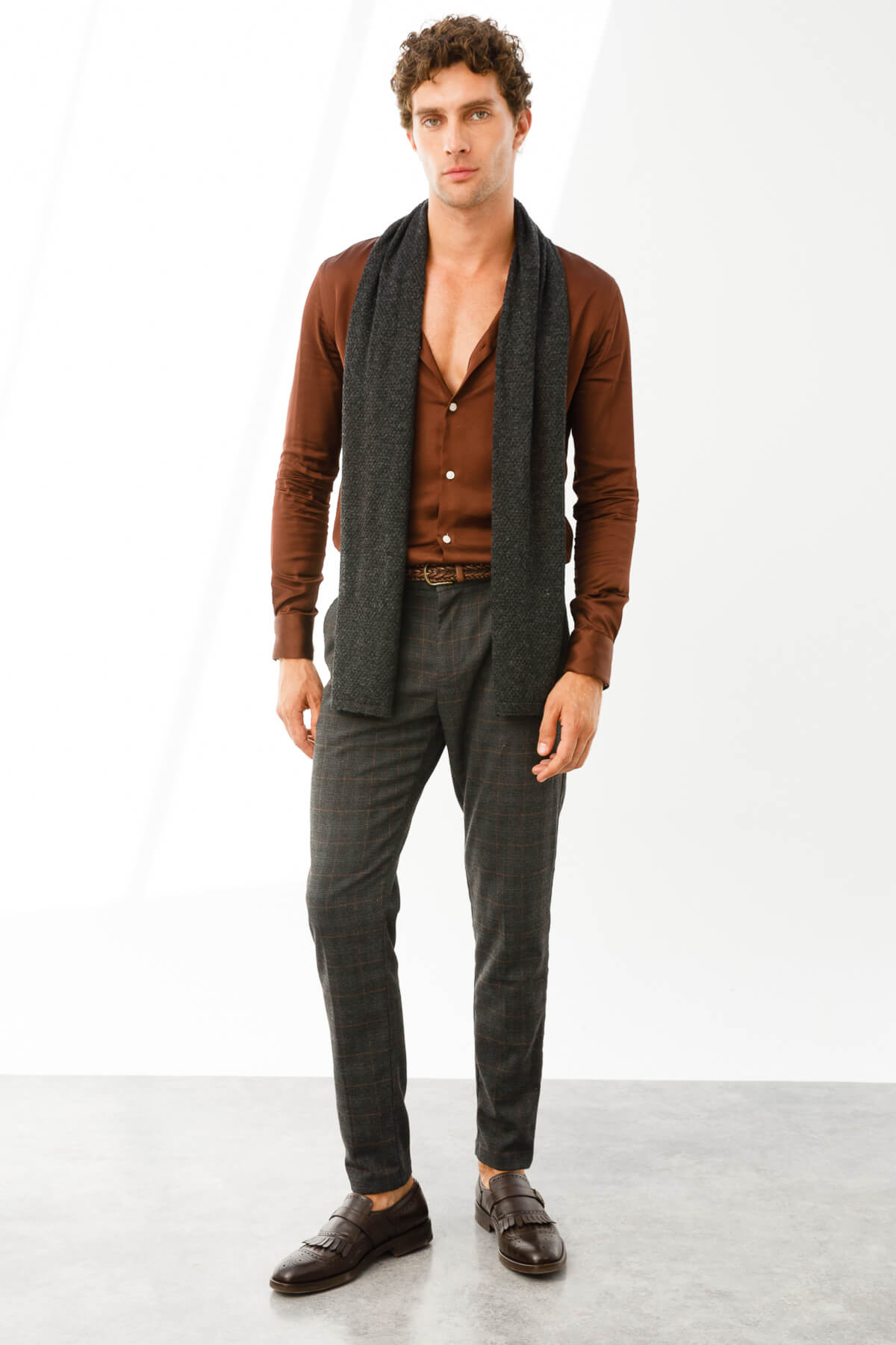 MEN MIDAS SCARF GREY