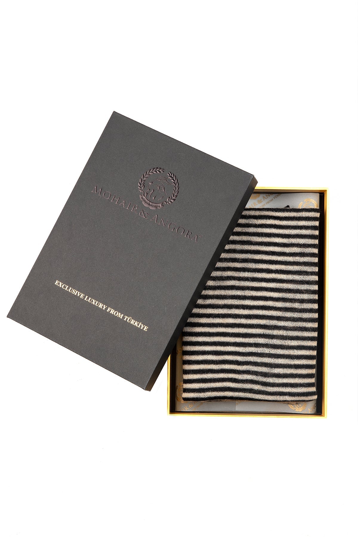 EPHESUS SCARF BLACK-BEIGE