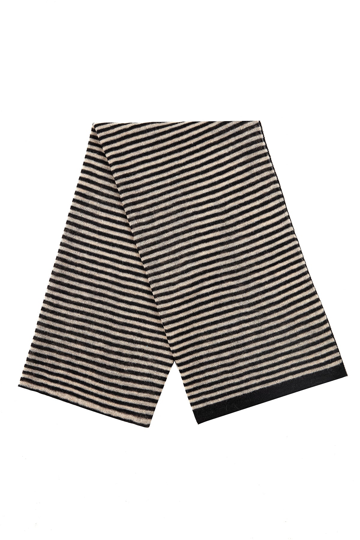 EPHESUS SCARF BLACK-BEIGE