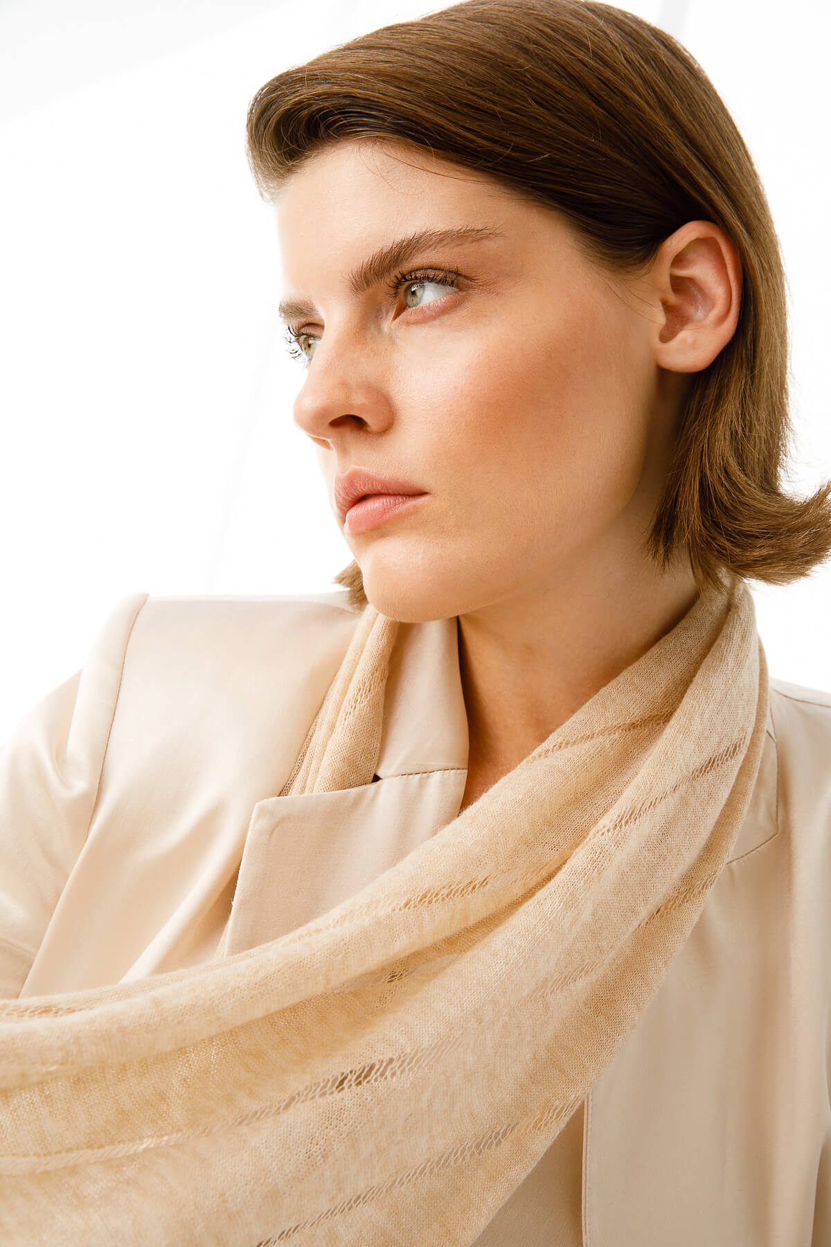 ILYADA (THE LLIAD) SHAWL BEIGE