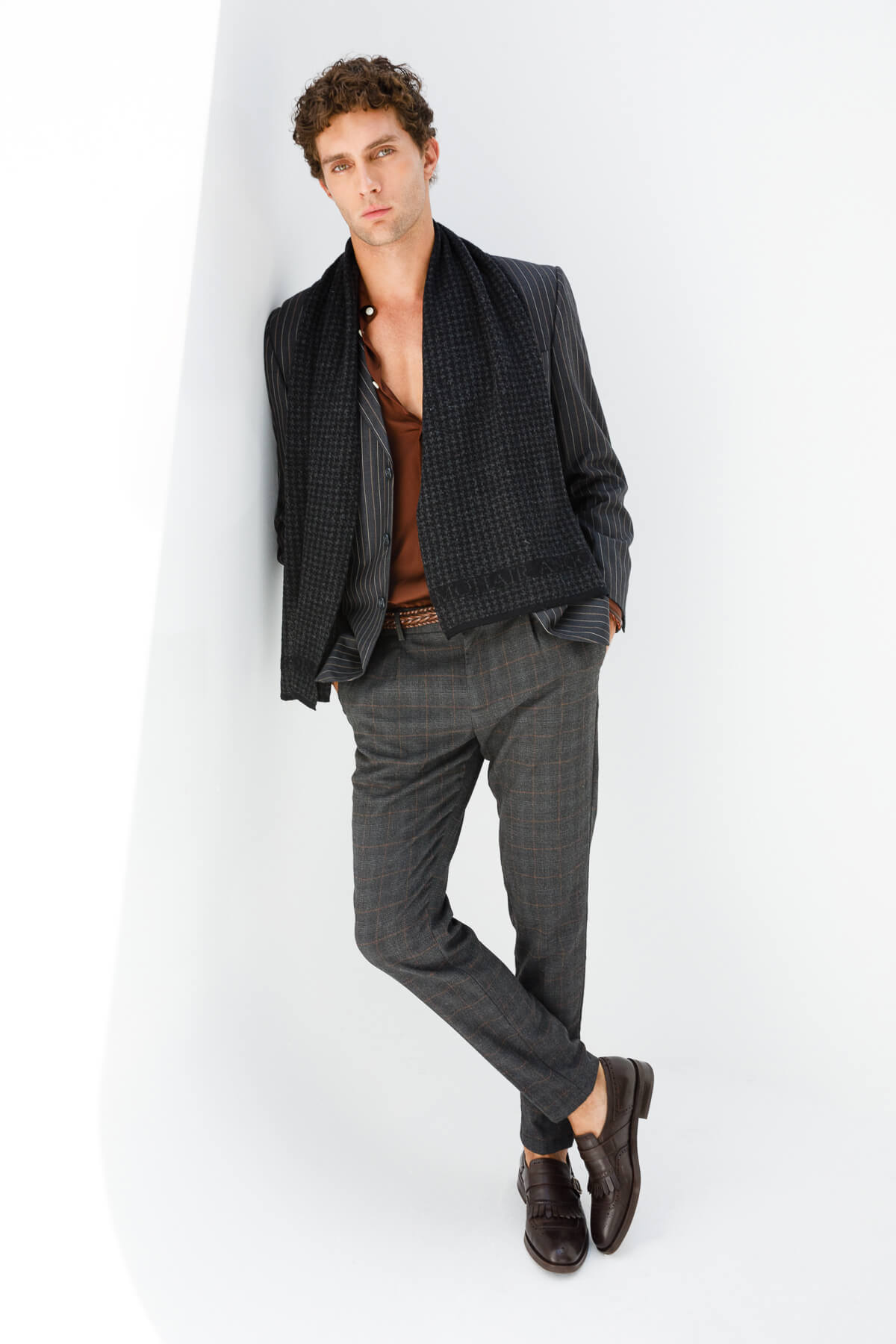 MEN GORDION SCARF BLACK