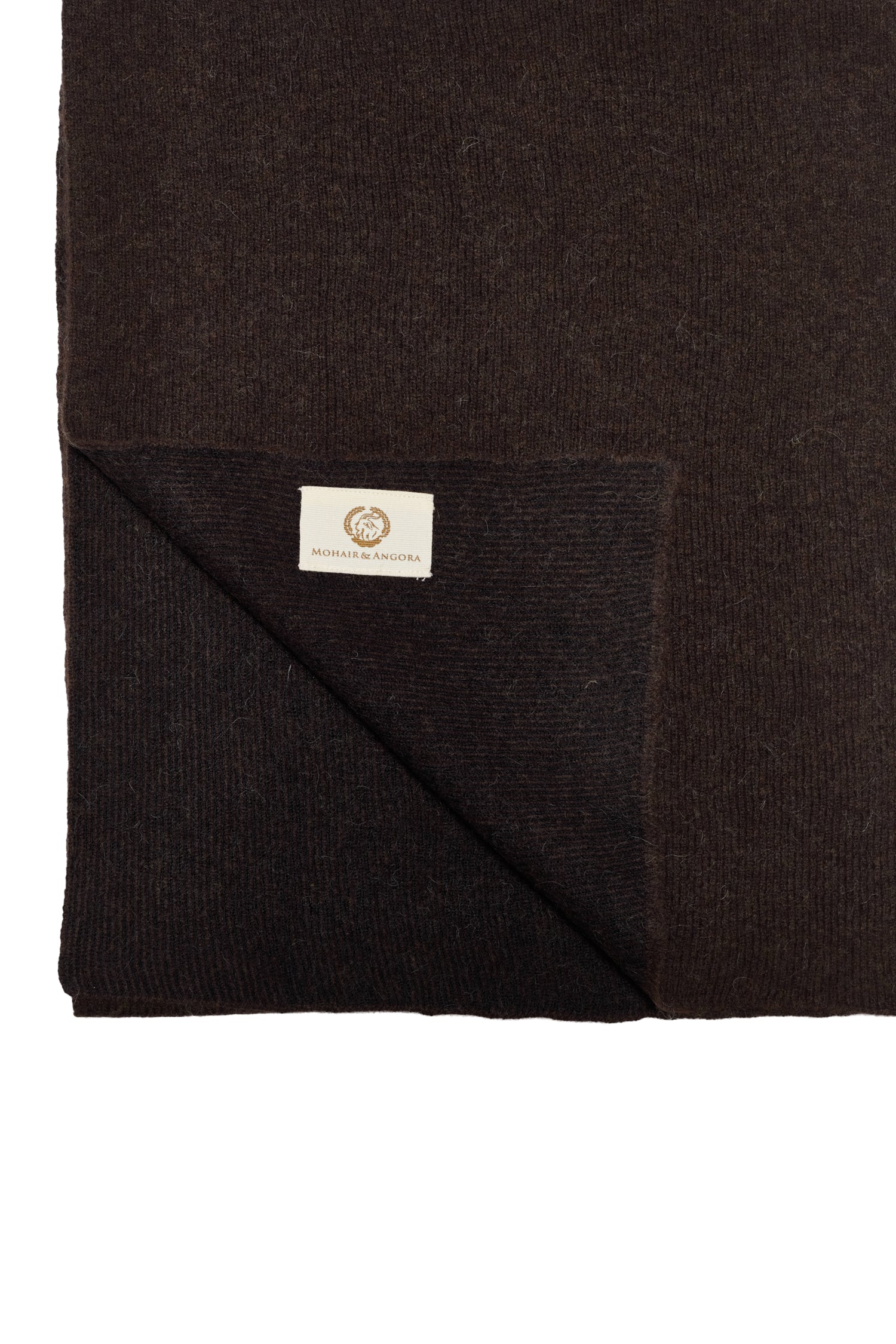 ARTEMIS BEANIE & SCARF WOOL SET BROWN-ECRU