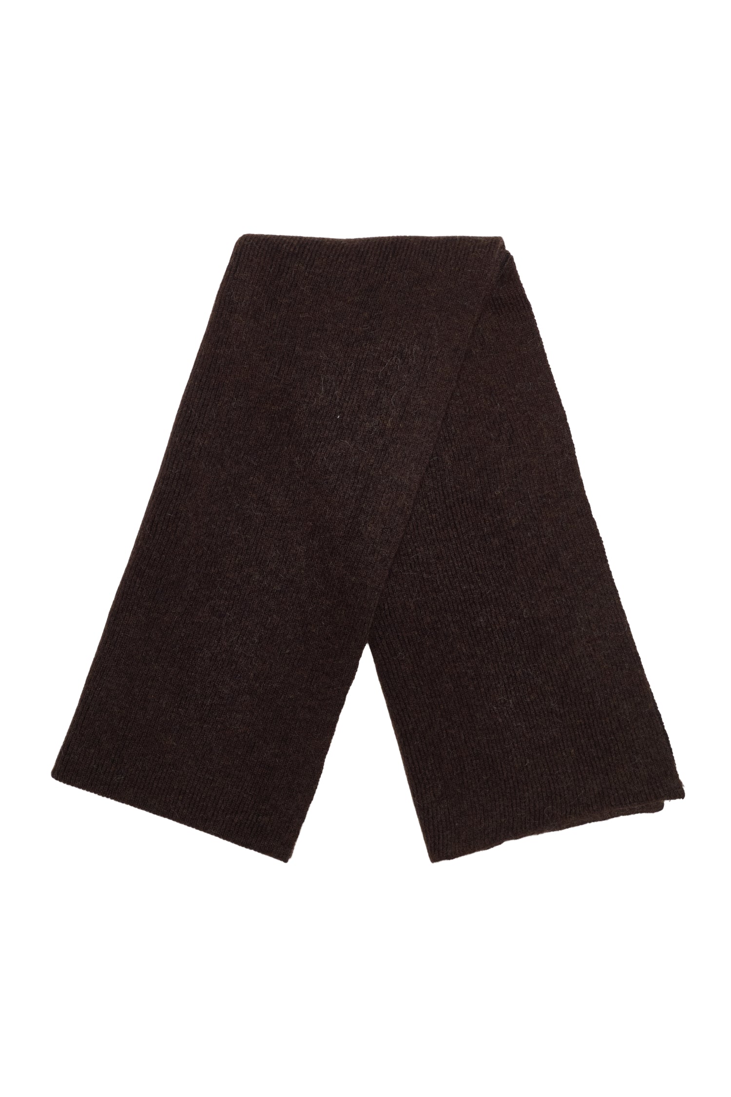 ARTEMIS BEANIE & SCARF WOOL SET BROWN-ECRU
