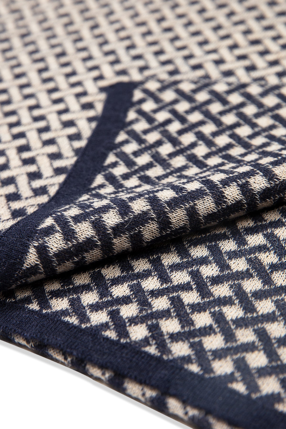 HITTITE SCARF NAVY-BEIGE