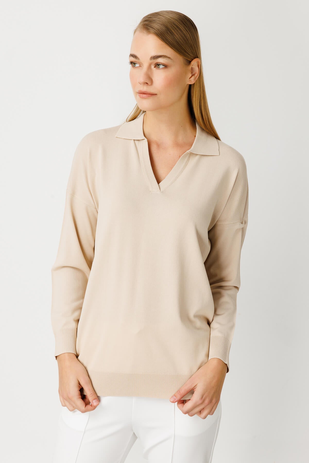 POLO BLOUSE BEIGE