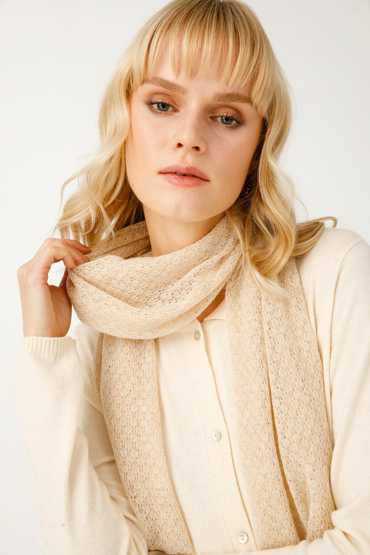 DIAMOND SHAWL-BEIGE