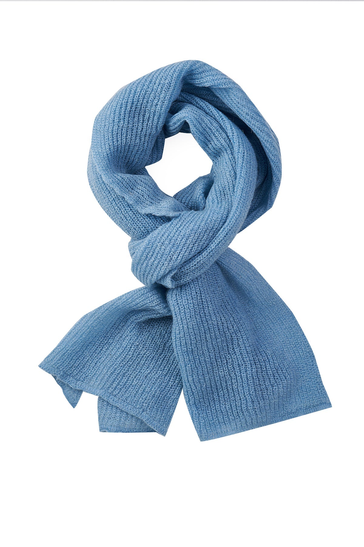 HATTUSA SCARF BLUE-BASIC KNIT
