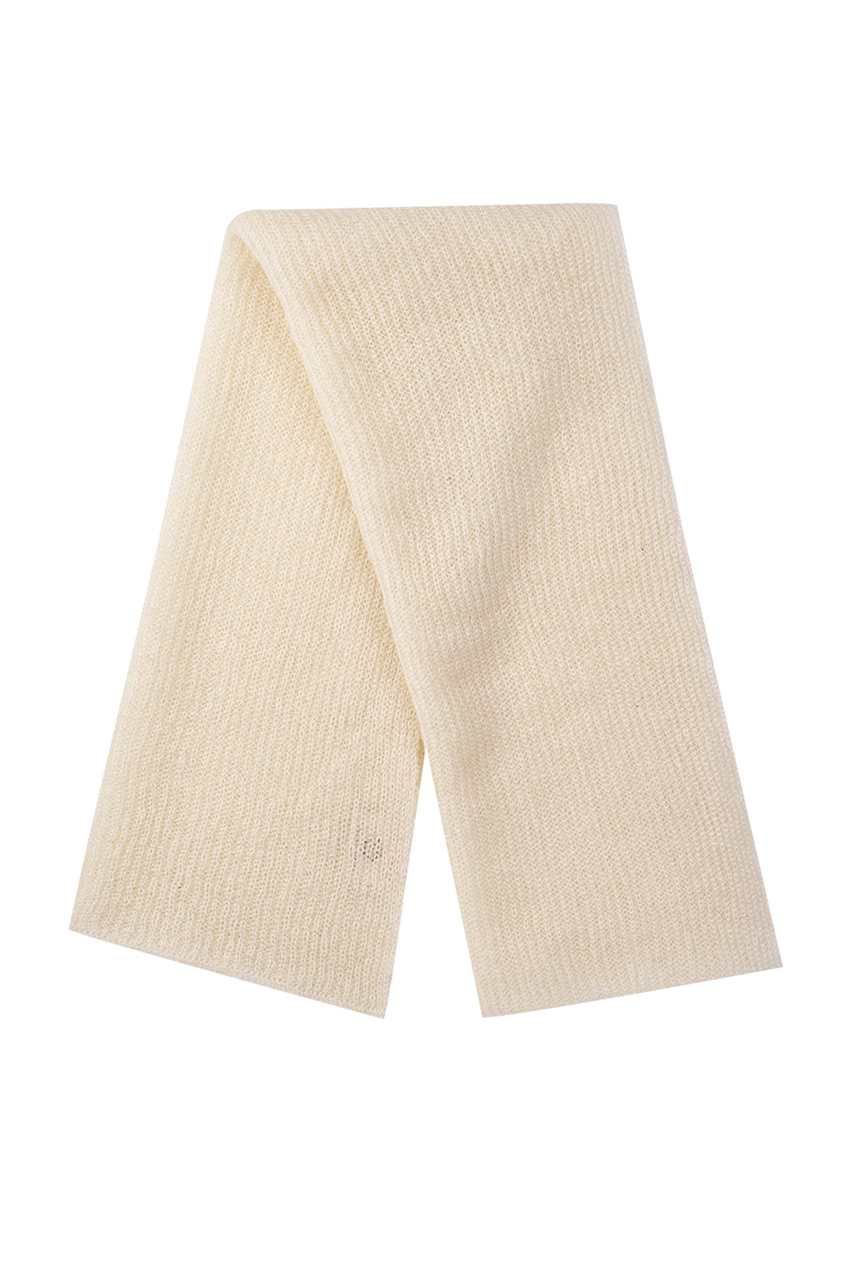 HATTUSA SCARF ECRU-BASIC KNIT