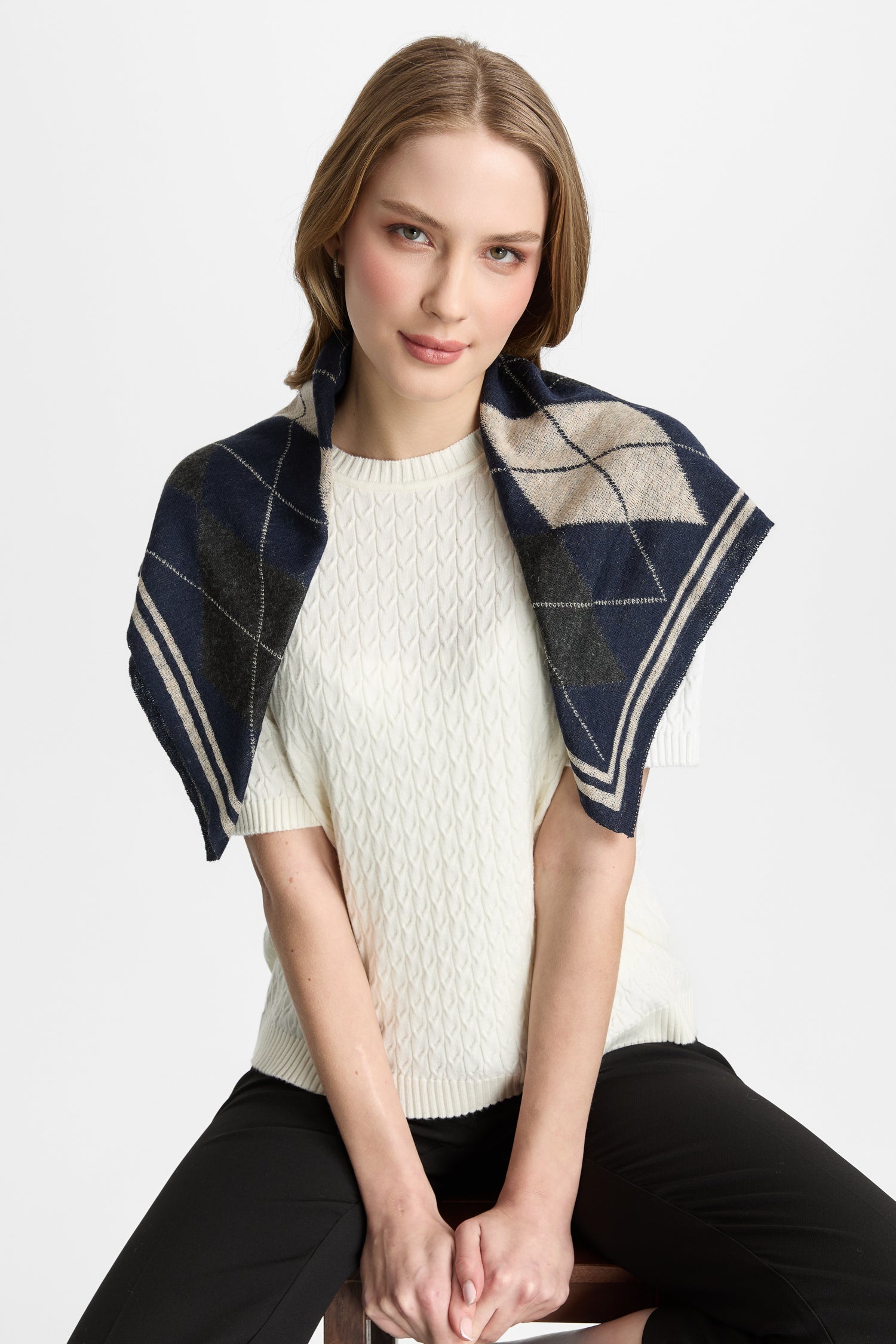 TROIA FOULARD NAVY