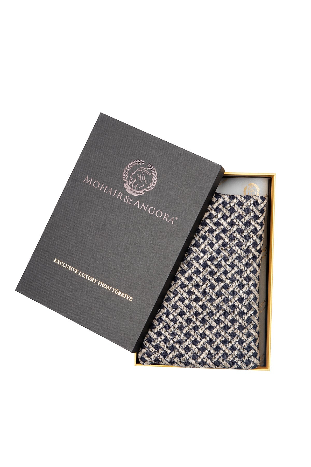 HITTITE SCARF NAVY-BEIGE