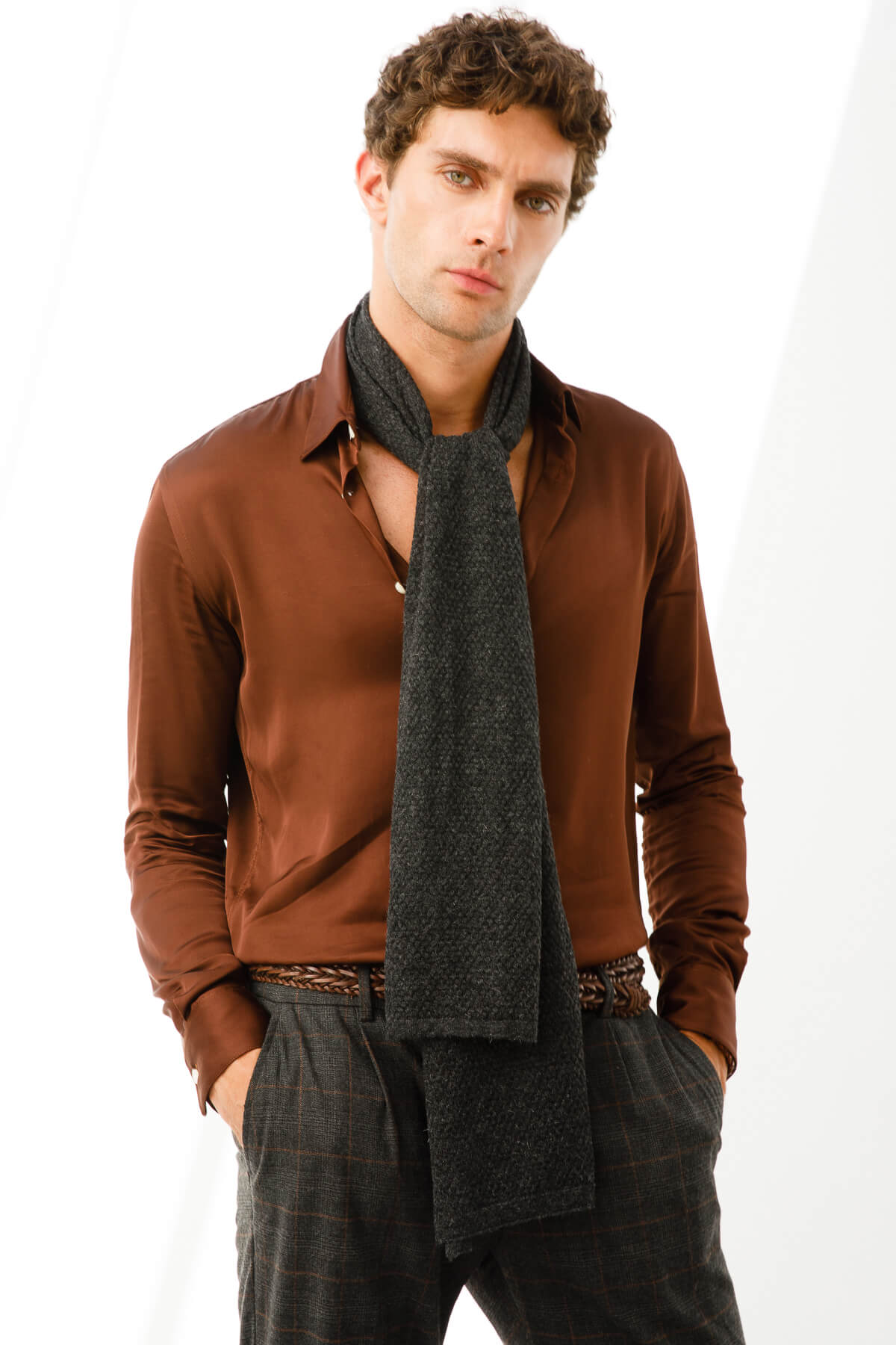 MEN MIDAS SCARF GREY