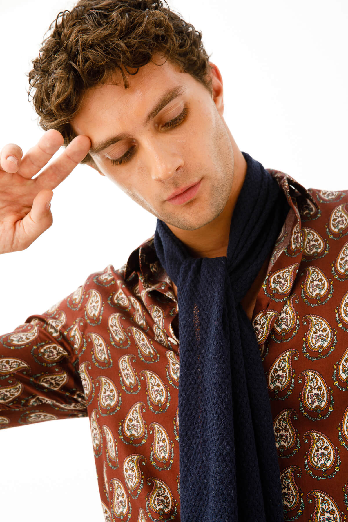 MEN MIDAS SCARF NAVY