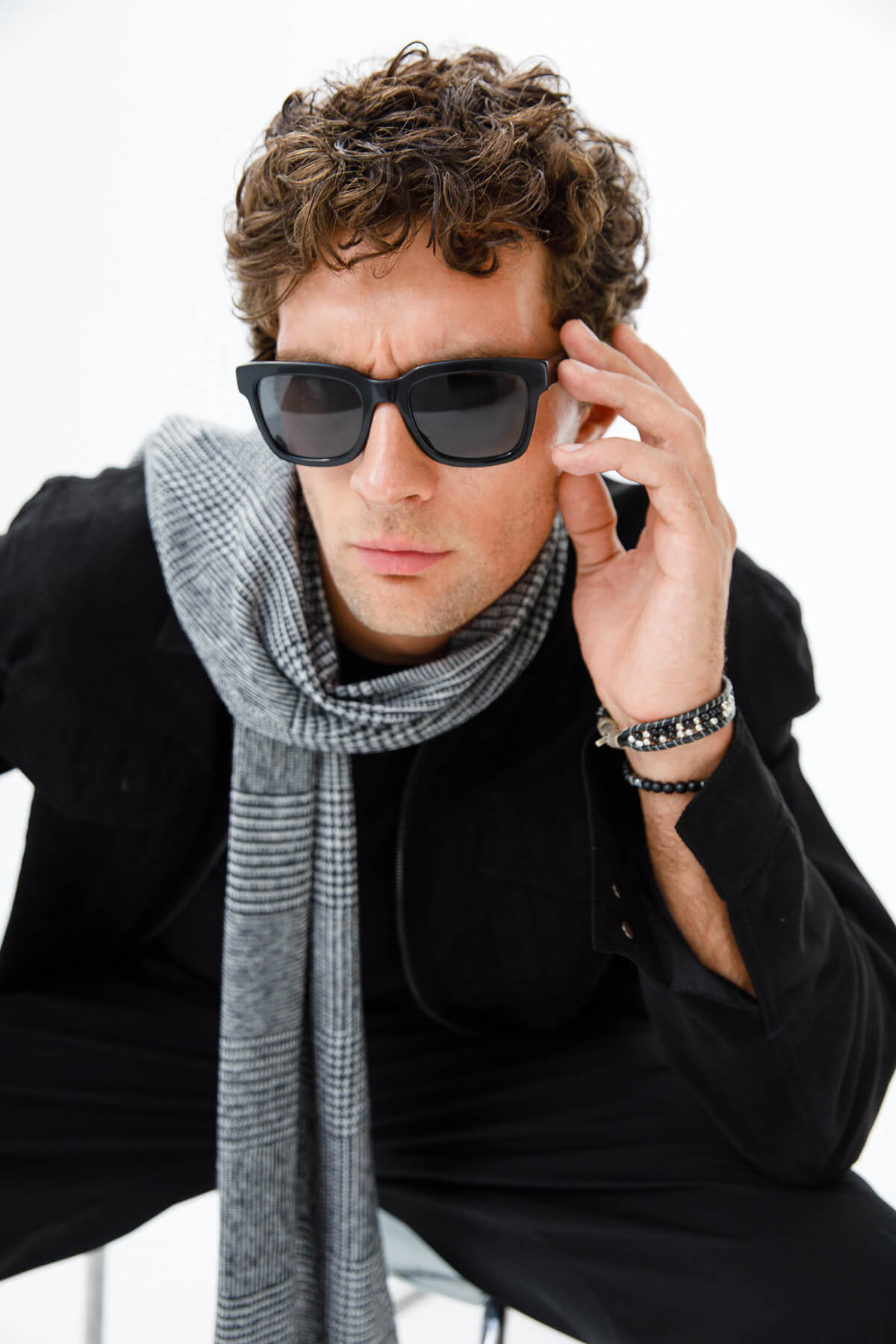 MEN PHRYGIA SCARF BLACK
