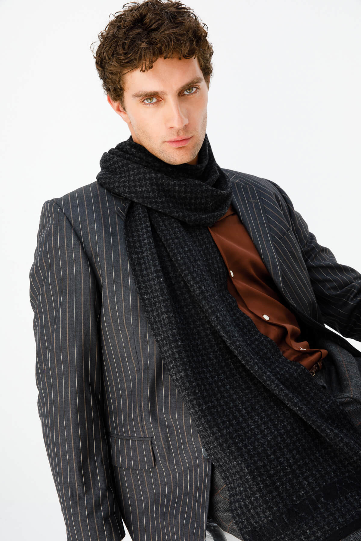 MEN GORDION SCARF BLACK