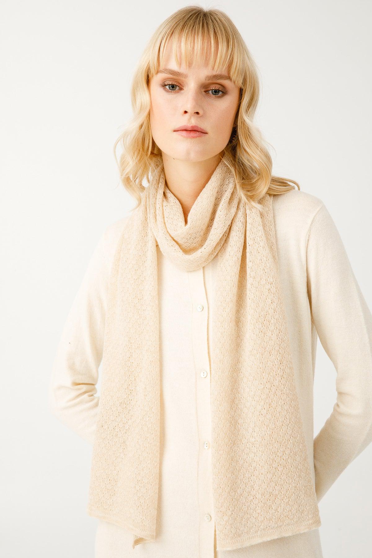DIAMOND SHAWL-BEIGE