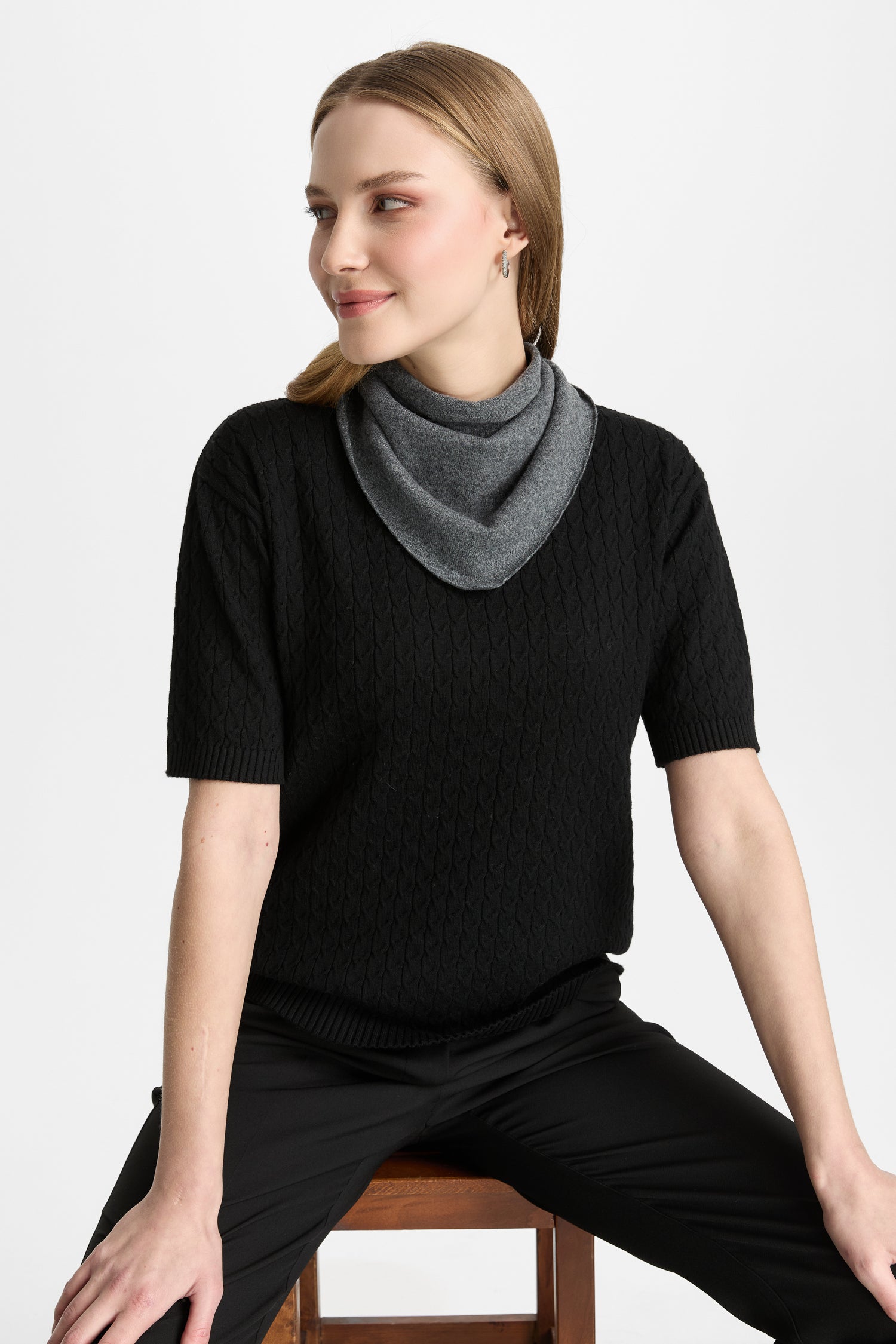 CARIA FOULARD GRAY