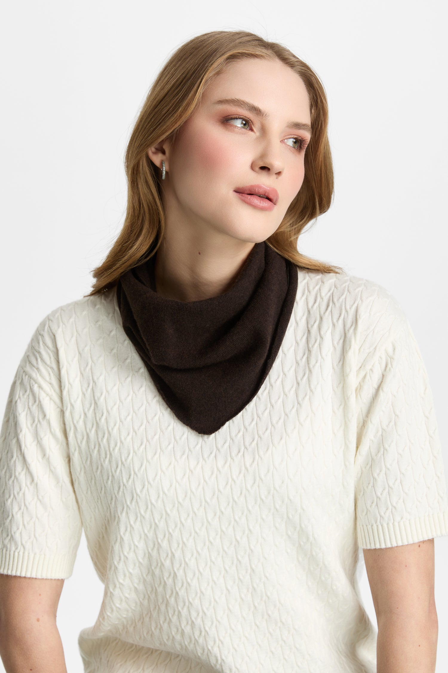 CARIA FOULARD BROWN
