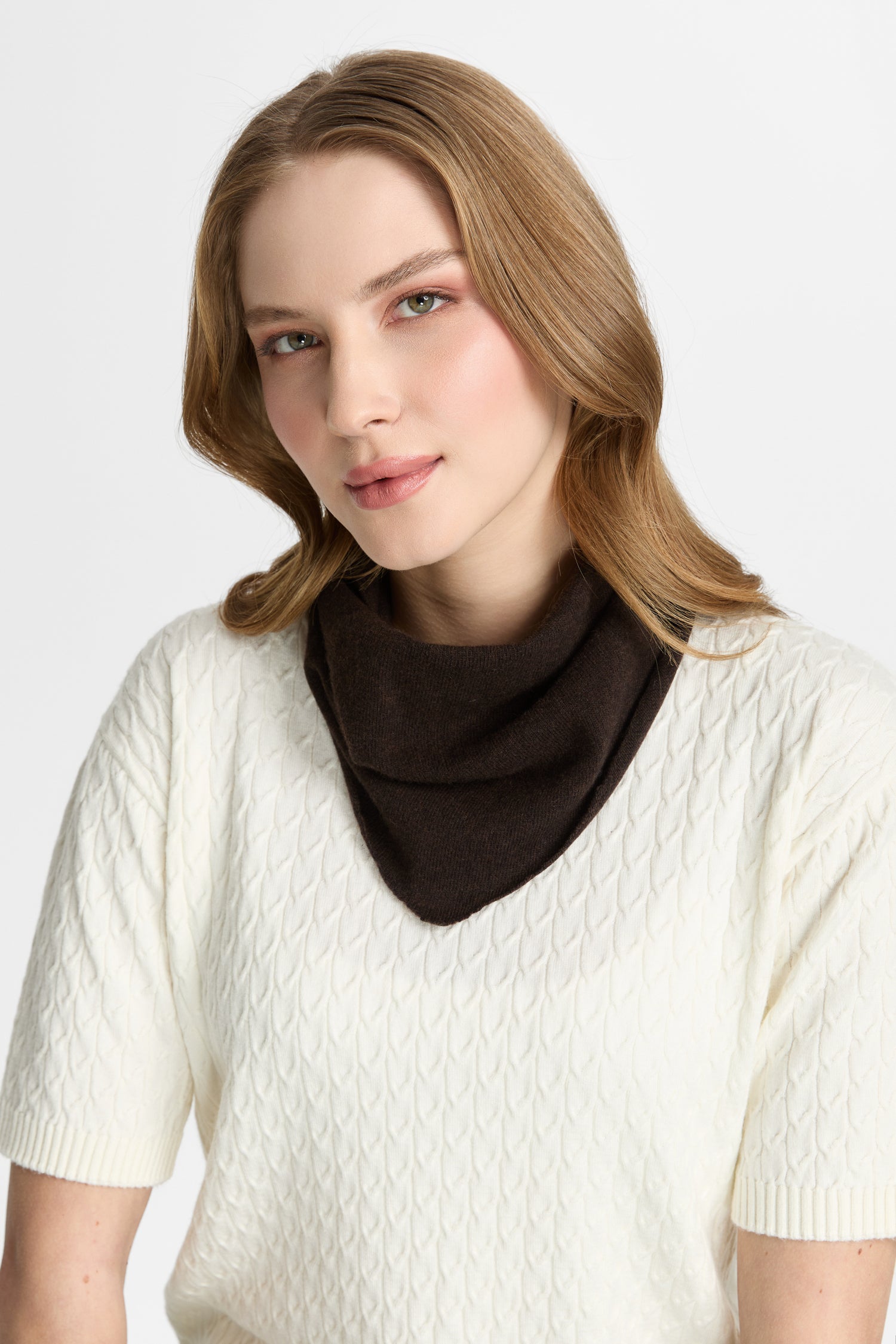 CARIA FOULARD BROWN