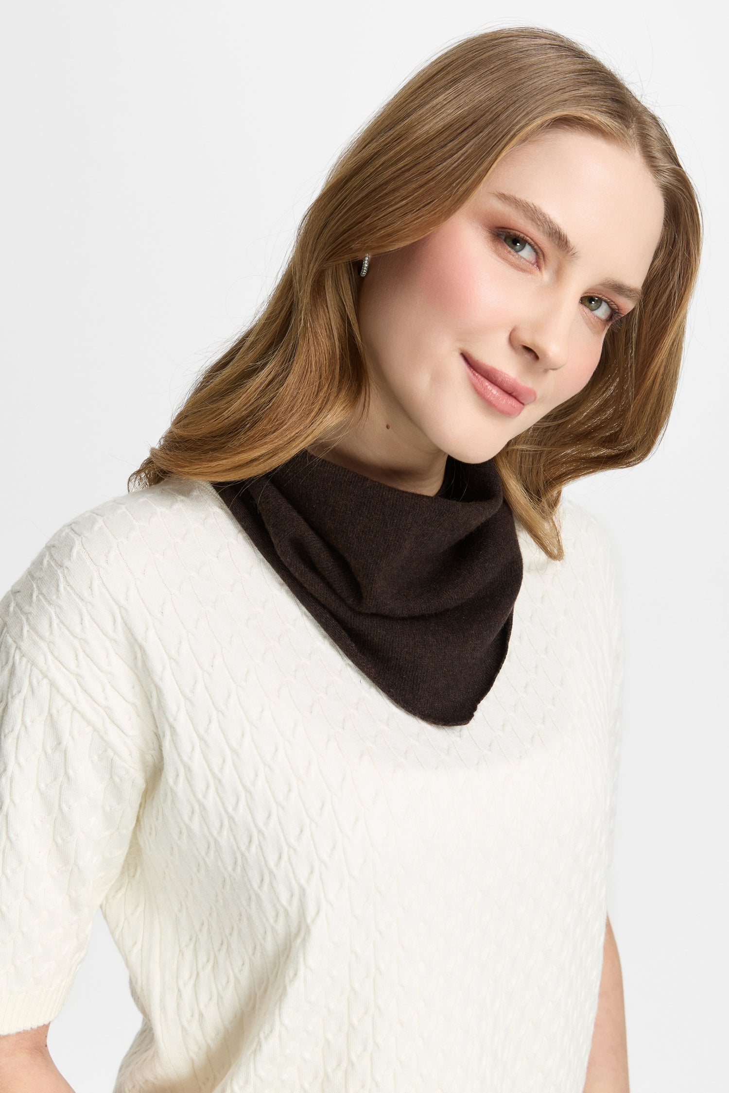 CARIA FOULARD BROWN